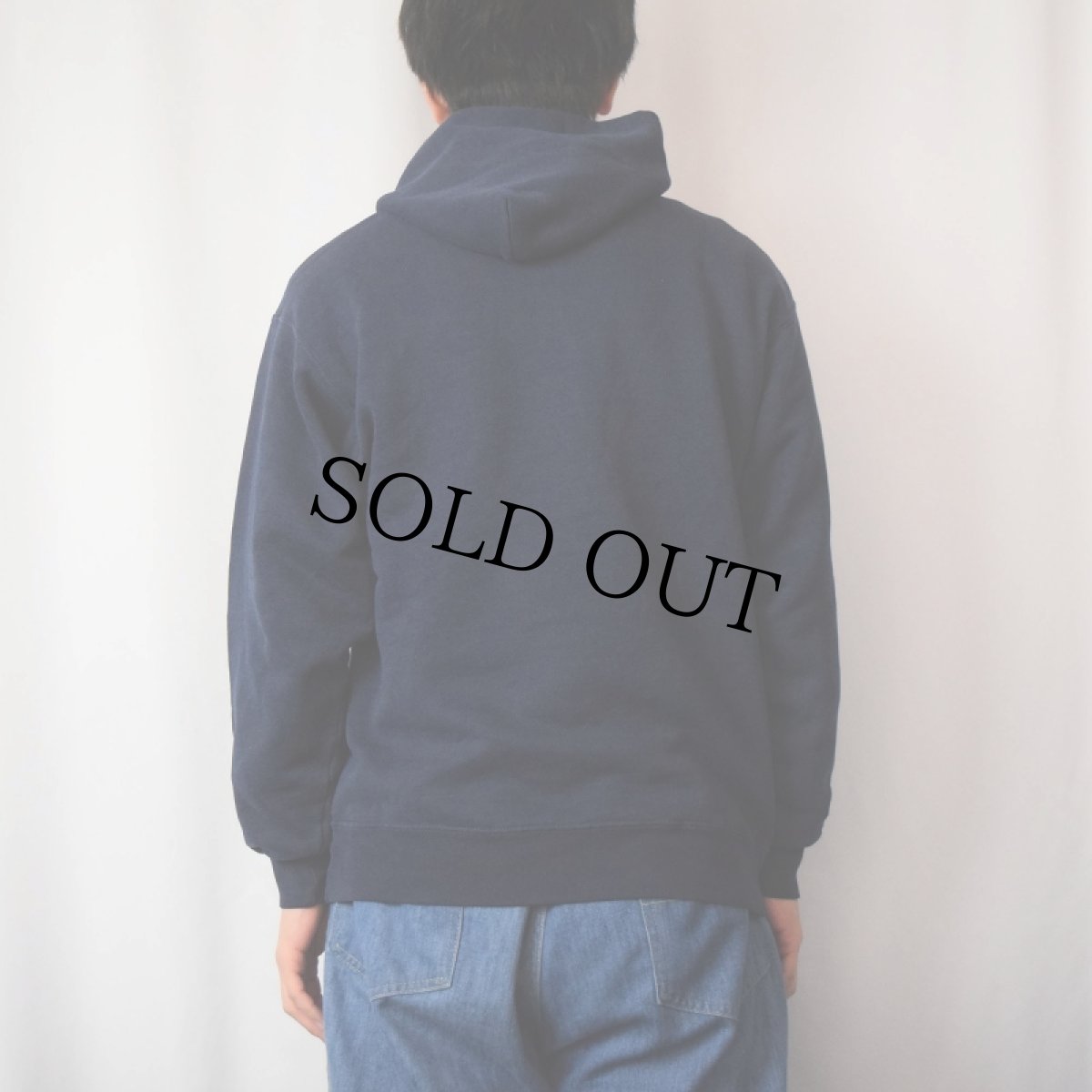 画像3: 90's SOFFE "NAVY" プリントスウェットフーディ NAVY M (3)