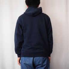 画像3: 90's SOFFE "NAVY" プリントスウェットフーディ NAVY M (3)