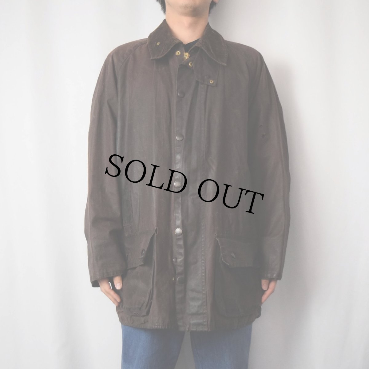 画像2: 【SALE】 90's Barbour ENGLAND製 "BEAUFORT" オイルドジャケット 3ワラント (2)