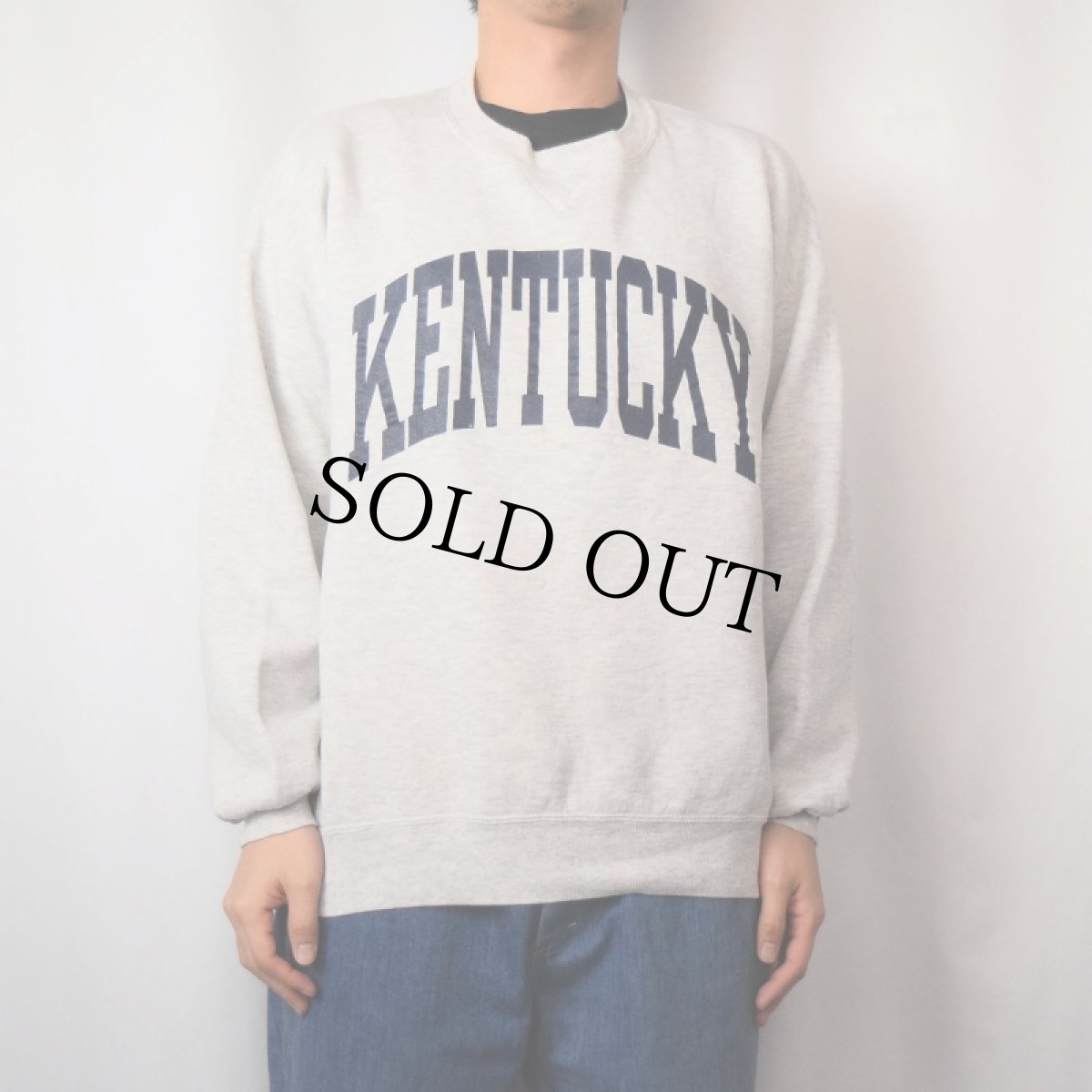 画像2: 90's〜 RUSSLL ATHLETIC USA製 "KENTUCKY" プリントスウェット XL (2)