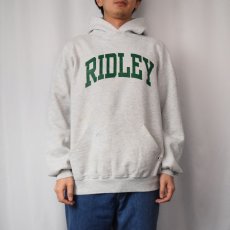 画像2: 90's〜 RUSSLL ATHLETIC USA製 "RIDLEY" プリントスウェットフーディ XL (2)