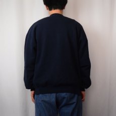 画像3: 90's〜 RUSSLL ATHLETIC USA製 "NAU" 前V プリントスウェット NAVY XL (3)