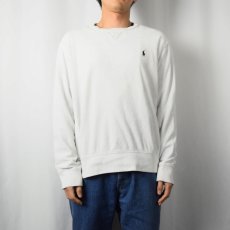 画像2: POLO Ralph Lauren REVERSE WEAVE TYPE 前V パイルスウェット L (2)