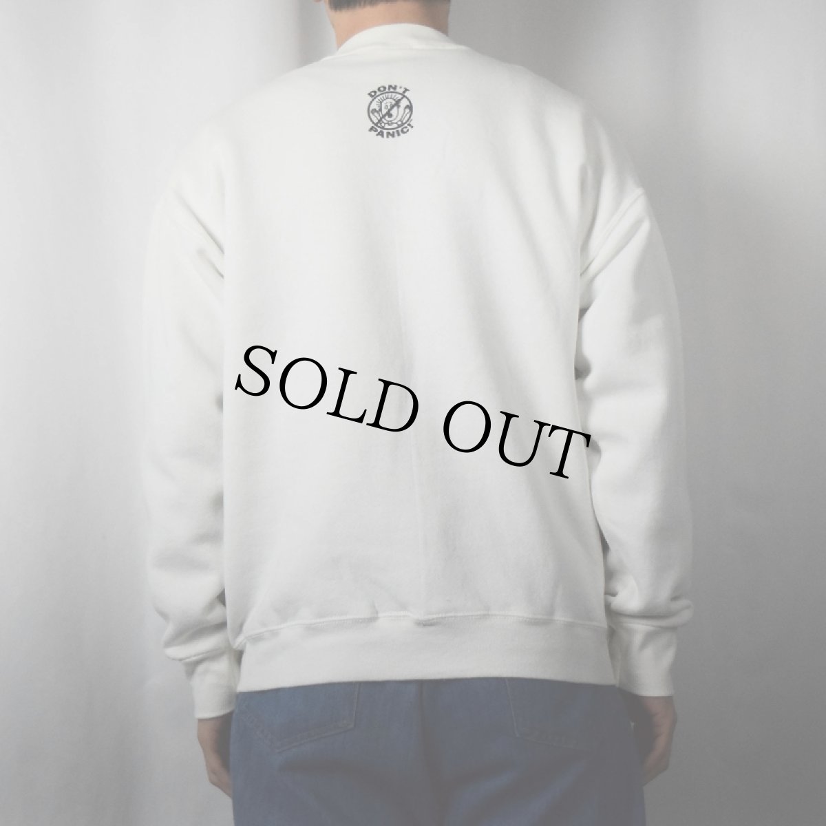 画像3: 90's DON'T PANIC "NOBODY KNOWS I'M ELVIS" プリントスウェット L (3)