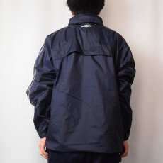 画像3: UMBRO フード付き ハーフジップ ナイロンジャケット NAVY M (3)