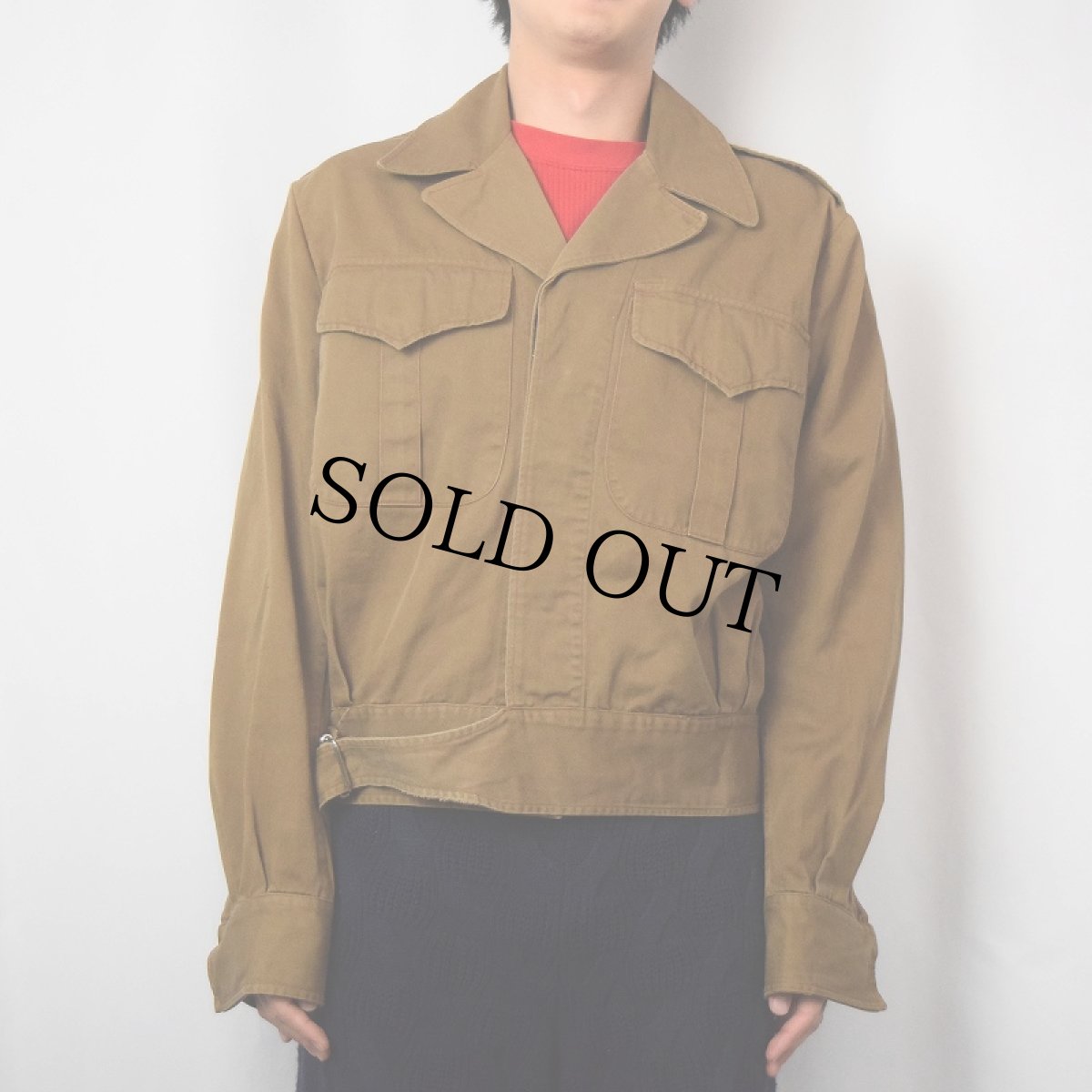 画像2: 50's RCMP(Royal Canadian Mounted Police) コットンツイル バトルドレスジャケット (2)