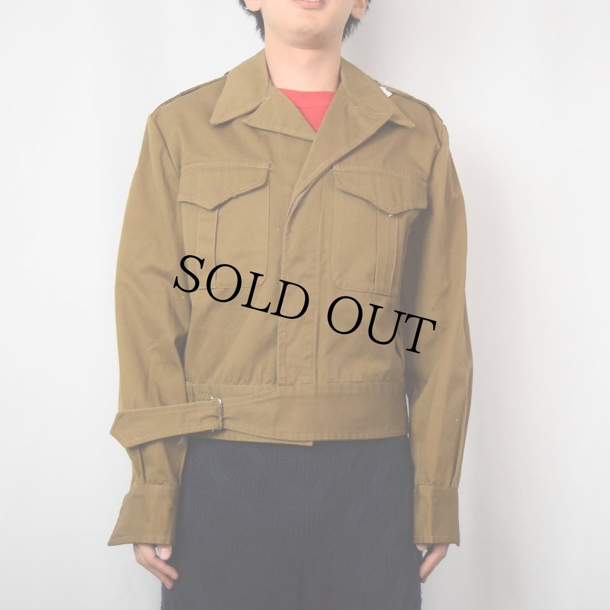 画像2: 50's RCMP(Royal Canadian Mounted Police) コットンツイル バトルドレスジャケット (2)