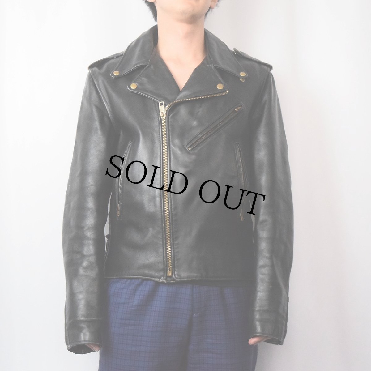 画像2: ダブルライダースジャケット BLACK (2)