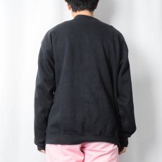 画像3: 90's TULTEX USA製 "NORTH" プリントスウェット BLACK XL (3)