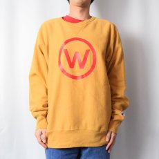 画像2: 2000's Champion REVERSE WEAVE "W" プリントスウェット L (2)