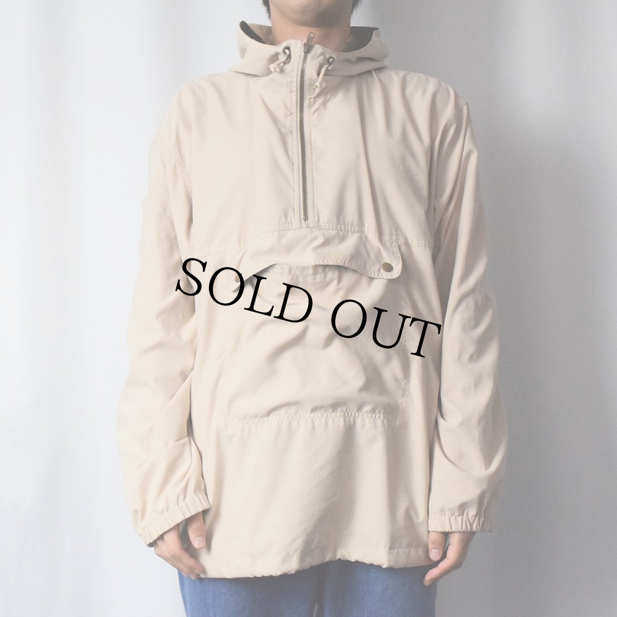 画像2: Eddie Bauer ポリエステル アノラックパーカー M (2)