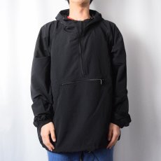 画像2: 90's LANDS' END ナイロン アノラックパーカー BLACK XL (2)