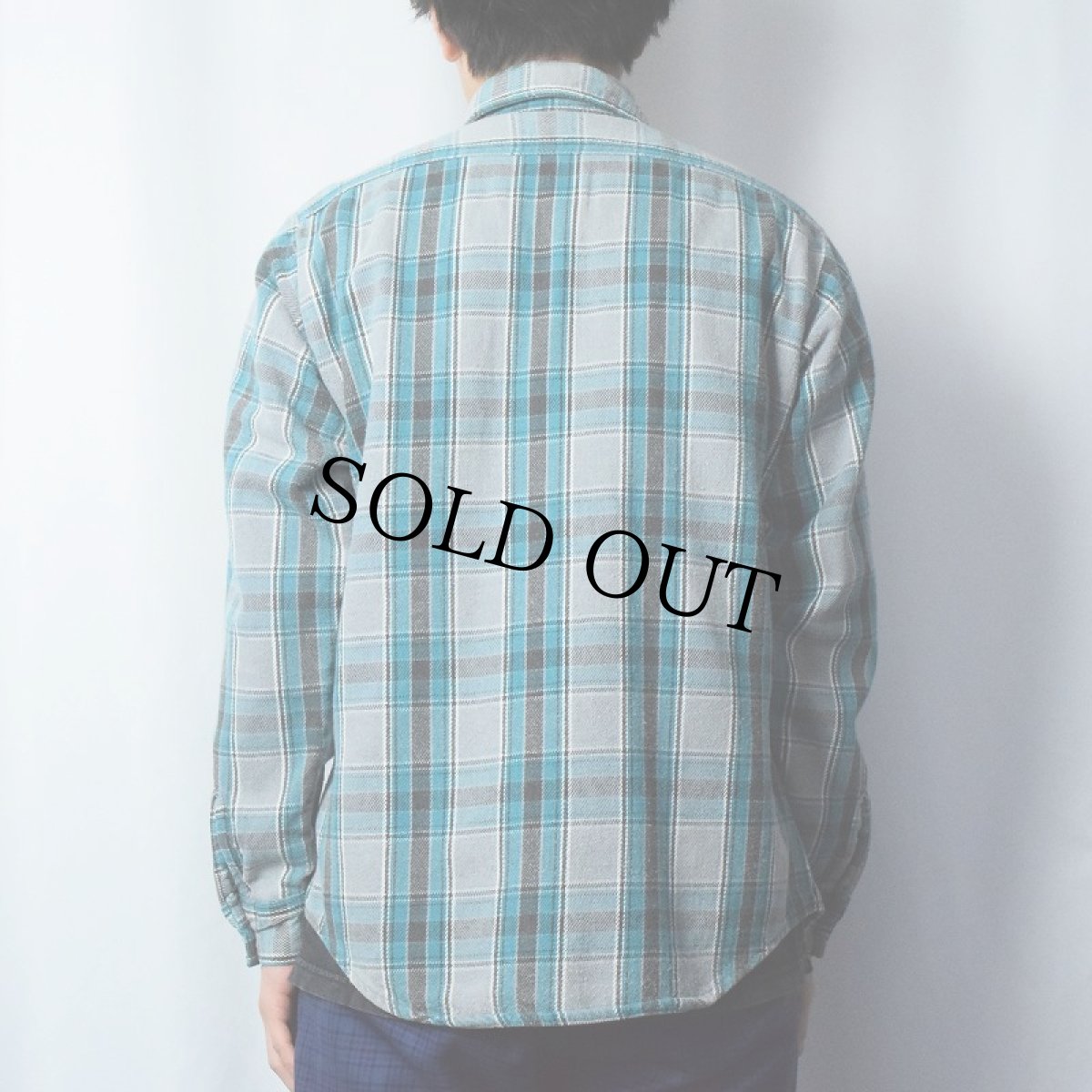 画像3: 70〜80's FIVE BROTHER USA製 チェック柄 ヘビーネルシャツ M (3)