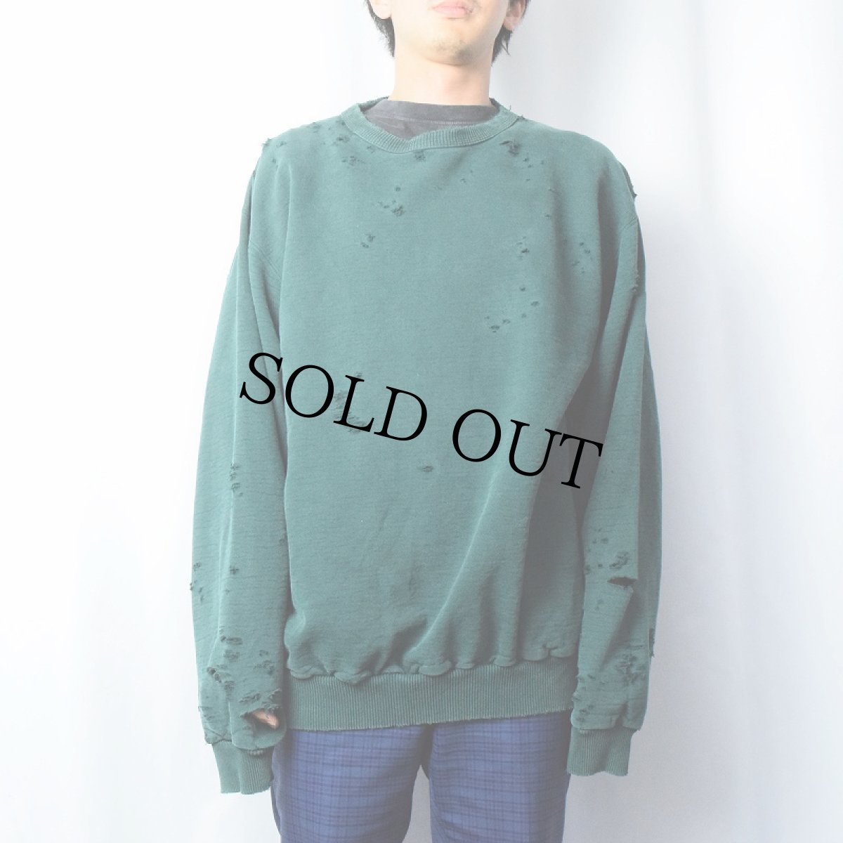 画像3: Feeet×UNP "Damaged" AMERICAN OUTFITTERS CANADA製 ロゴ刺繍 ダメージスウェット (3)