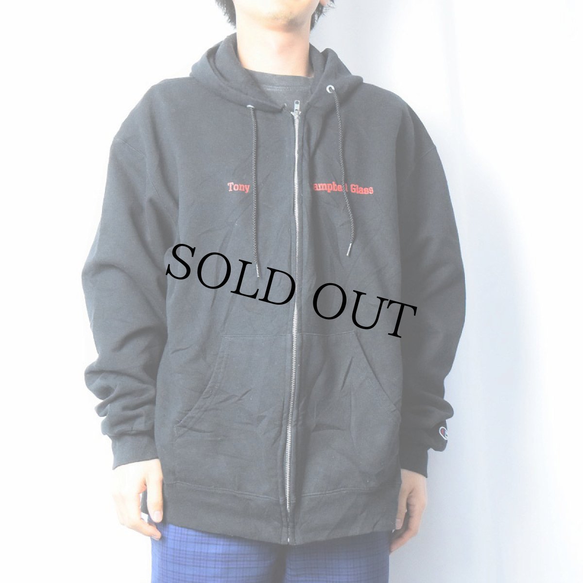 画像3: Champion "Tony Campbell Glass" プリント スウェットジップパーカー BLACK XL (3)