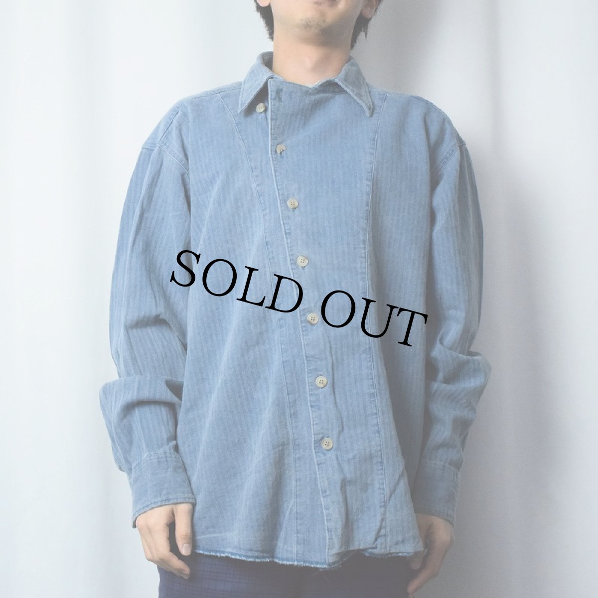 画像2: 80〜90's Wrangler ヘリンボーンツイルジャケット L (2)