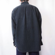 画像3: POLO Ralph Lauren "BIG SHIRT" ロゴ刺繍 ボタンダウン コーデュロイシャツ BLACK L (3)