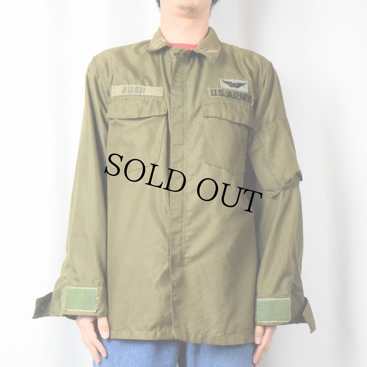 画像2: 70's U.S.ARMY ノーメックス ヘリクルーシャツ MEDIUM REGULAR (2)