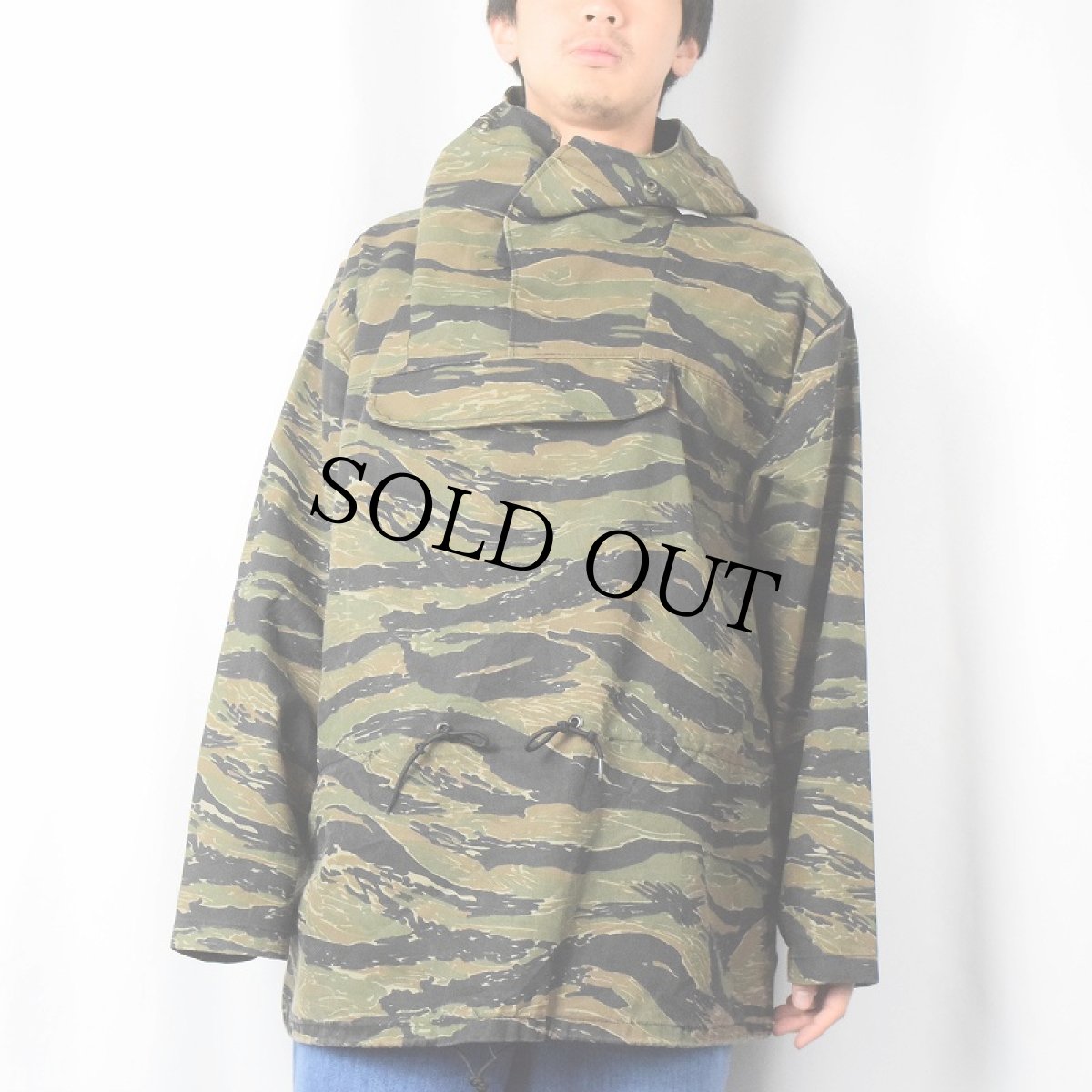 画像2: ROTHCO タイガーストライプカモ柄 アノラックパーカー (2)