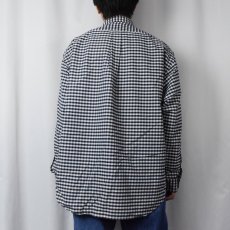 画像3: POLO Ralph Lauren "BIG SHIRT" ロゴ刺繍 ギンガムチェック柄 ボタンダウン コットンシャツ L (3)