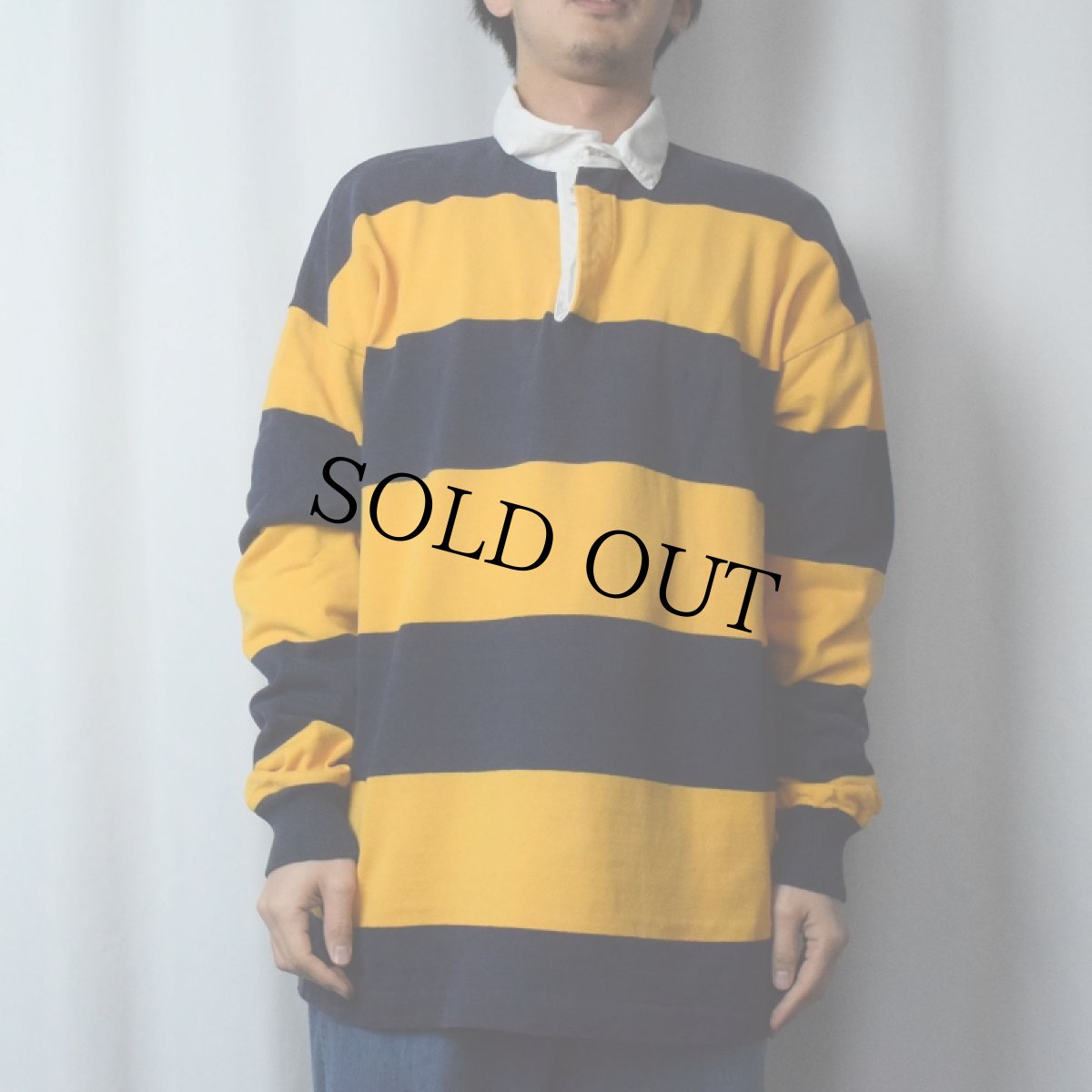 画像2: 80's L.L.Bean USA製 ボーダー柄 ラガーシャツ XL (2)