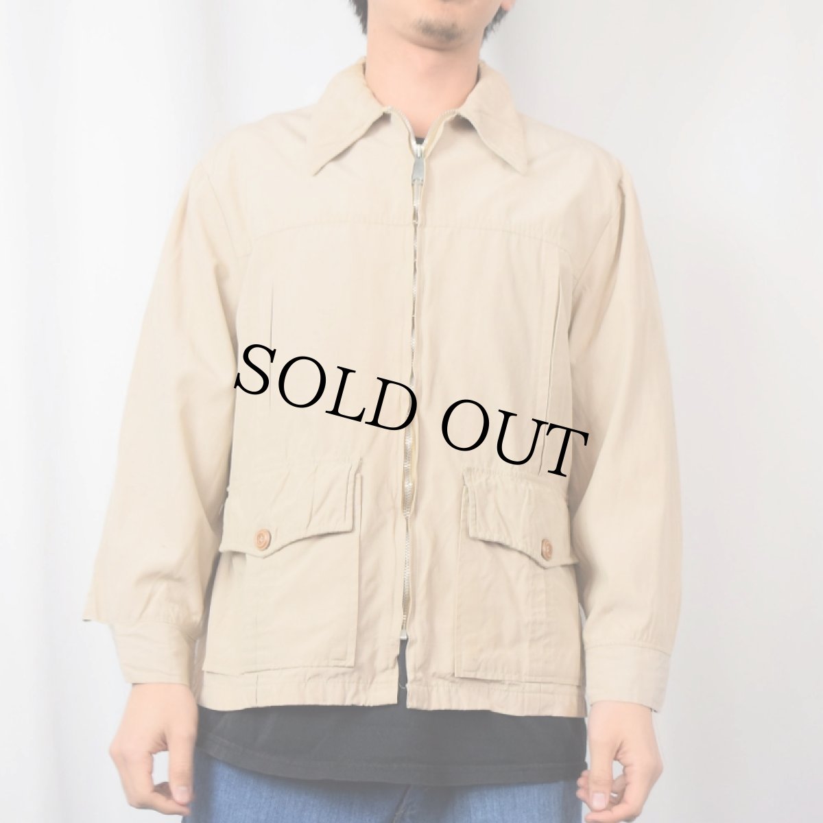 画像2: 60's CAMPUS USA製 ナイロンジャケット M (2)