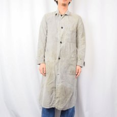 画像2: 50's LE FAON "ソルト&ペッパー" アトリエコート SIZE158 (2)