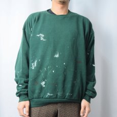 画像2: 90's SANTEE USA製 ペンキペイントスウェット (2)