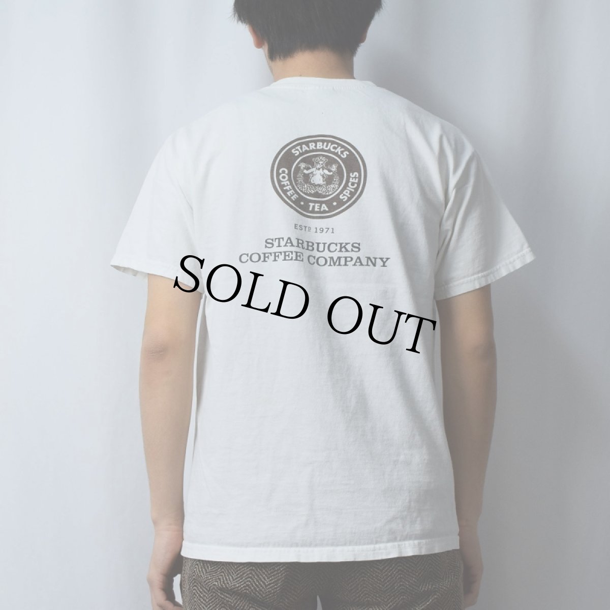 画像4: STARBUCKS ロゴプリントTシャツ M (4)