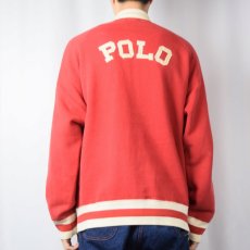 画像4: 90's POLO SPORT Ralph Lauren "TIGERS" パッチ付き スウェットスタジャン XL (4)