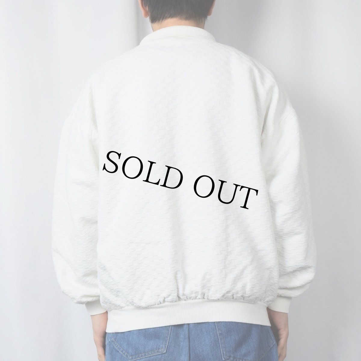 画像3: 90's WEK USA製 コットン デザインポロシャツ SIZE1 (3)