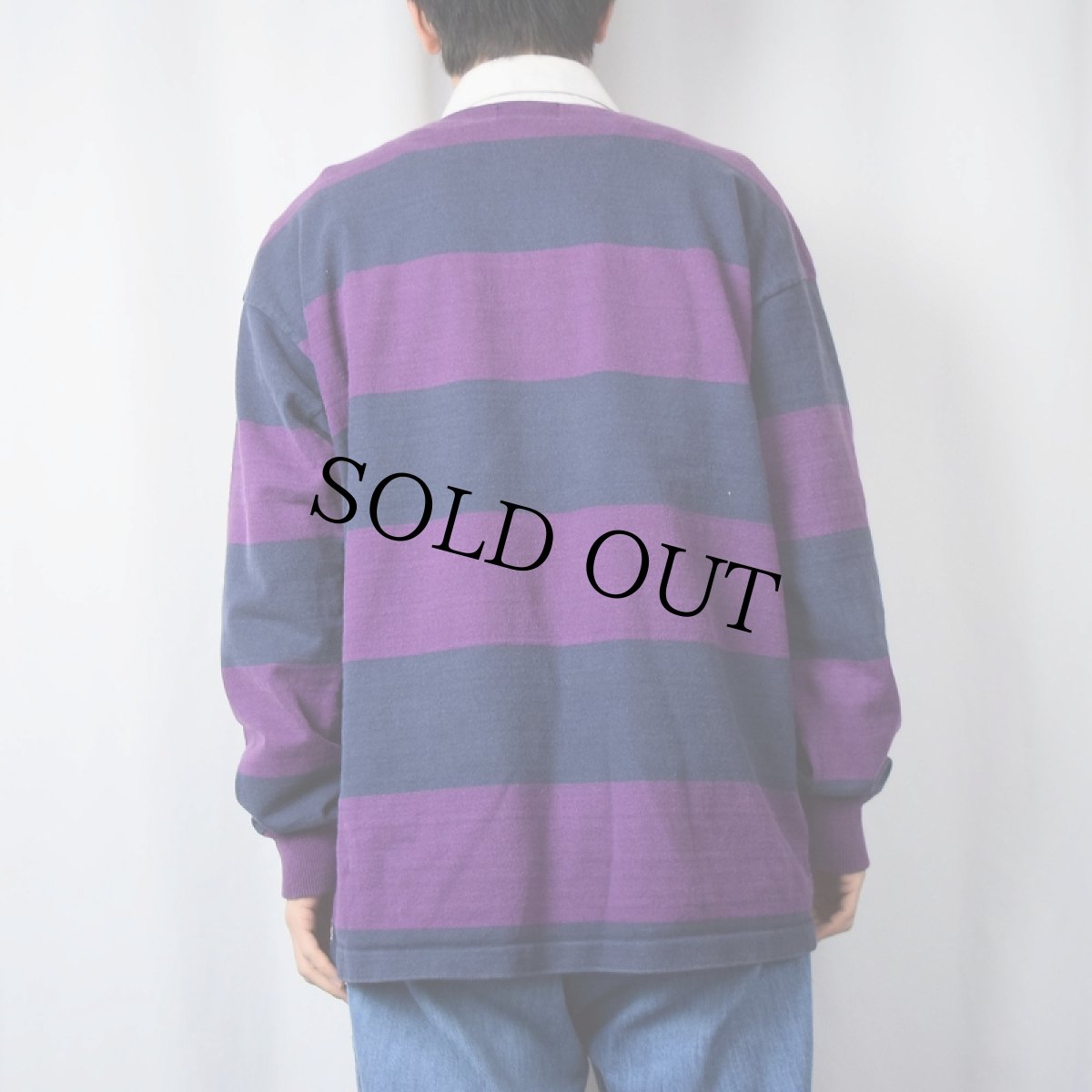 画像3: 80's L.L.Bean USA製 ボーダー柄 ラガーシャツ (3)