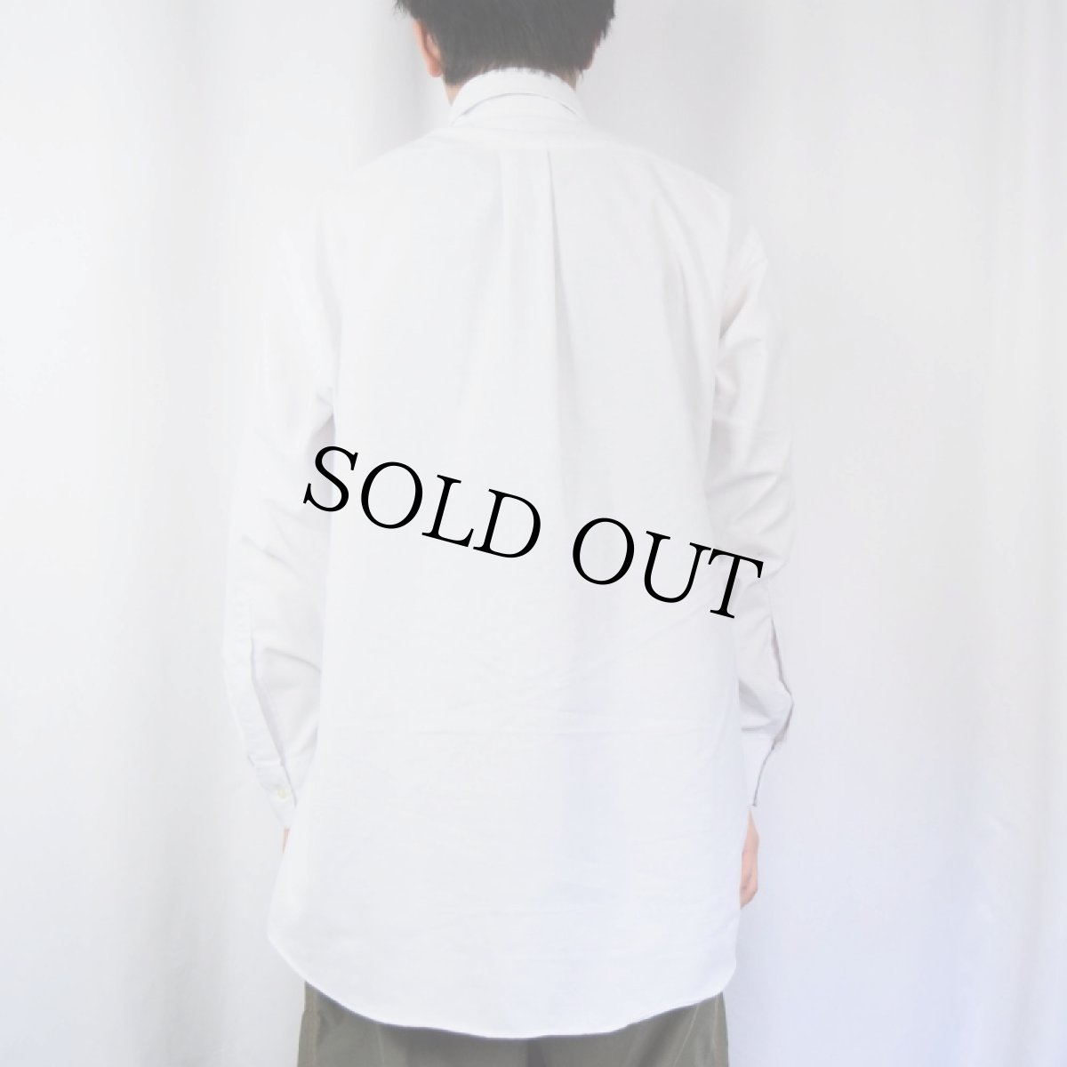 画像3: 80's L.L.Bean USA製 コットン×ポリエステル ボタンダウンシャツ SIZE17-33 (3)