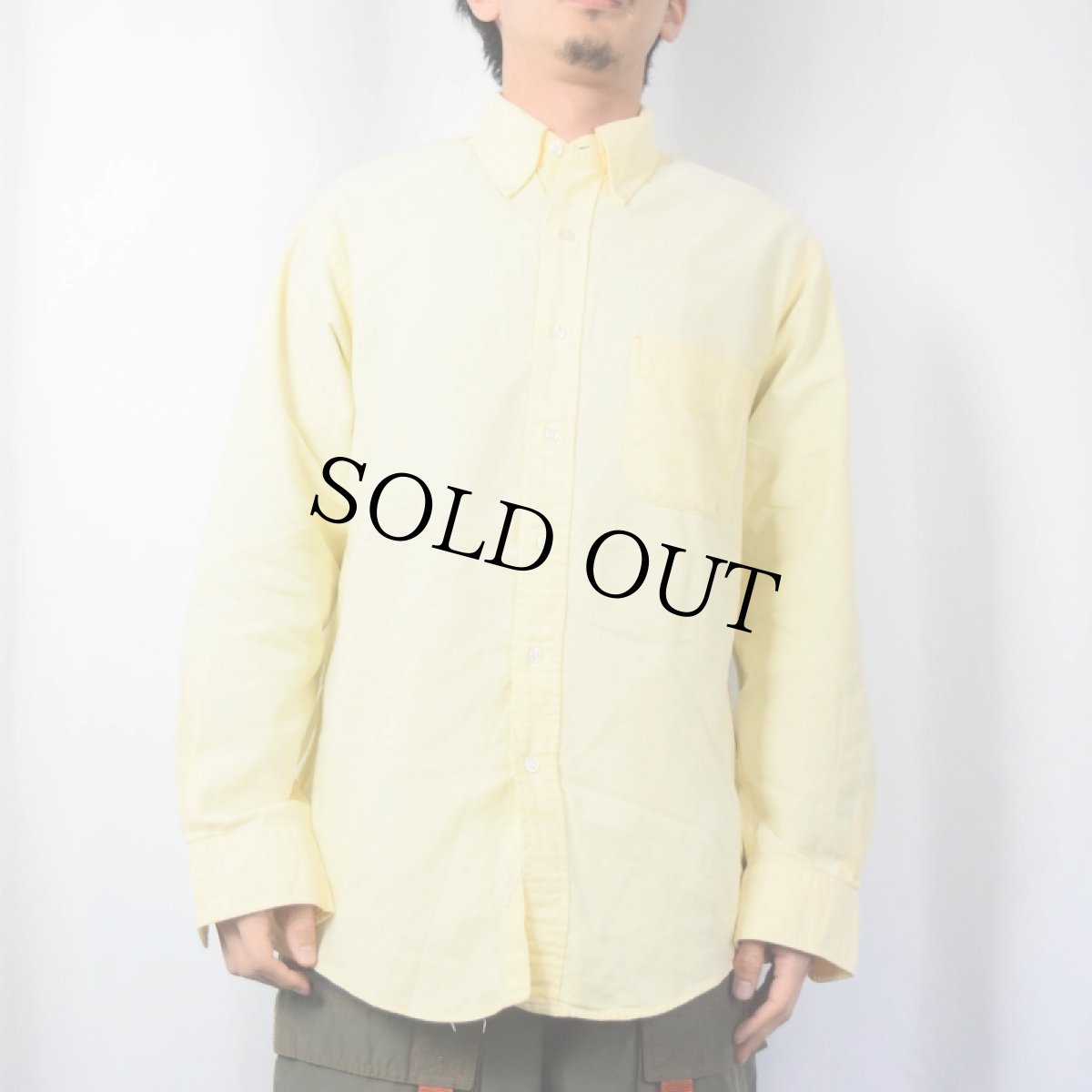 画像2: 80's L.L.Bean USA製 コットンボタンダウンシャツ SIZE15 1/2-33 (2)