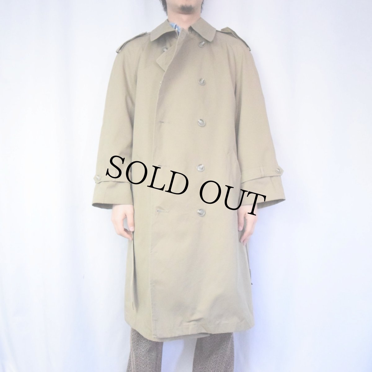 画像2: 80's Christian Dior MONSIEUR ウールライナー付き ダブルブレストトレンチコート SIZE40 (2)