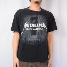 画像2: 2000's METALLICA "DEATH MAGNETIC" ロックバンドTシャツ BLACK (2)