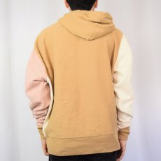 画像3: Champion REVERSE WEAVE ロゴ刺繍 クレイジーパターン スウェットフーディ L (3)