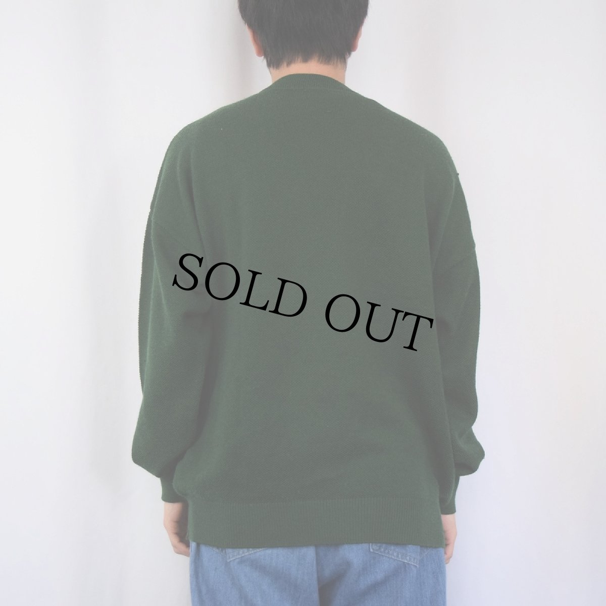 画像3: CHEMISE LACOSTE FRANCE製 ロゴ刺繍 ニットカーディガン SIZE5 (3)