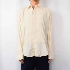 画像2: 【SALE】 70's Plam Beach Formals USA製 プリーツデザイン コットンポリシャツ M (2)
