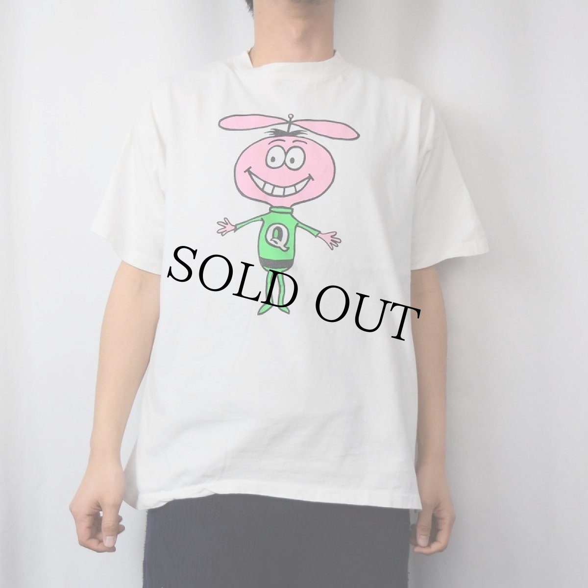画像2: 90's Quisp USA製 シリアル企業 キャラクターTシャツ L (2)