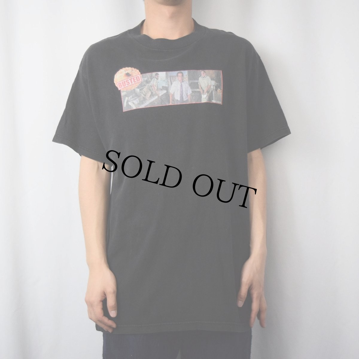 画像2: 90's Serial Killer "American Pie" コメディ映画プリントTシャツ BLACK L (2)