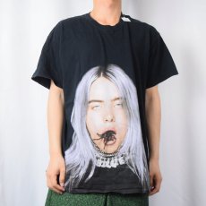 画像2: Billie Eilish "you should see me in a crown" ミュージシャンフォトプリントTシャツ BLACK XL (2)