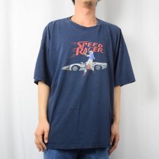 画像2: SPEED RACER アニメプリントTシャツ NAVY XL (2)