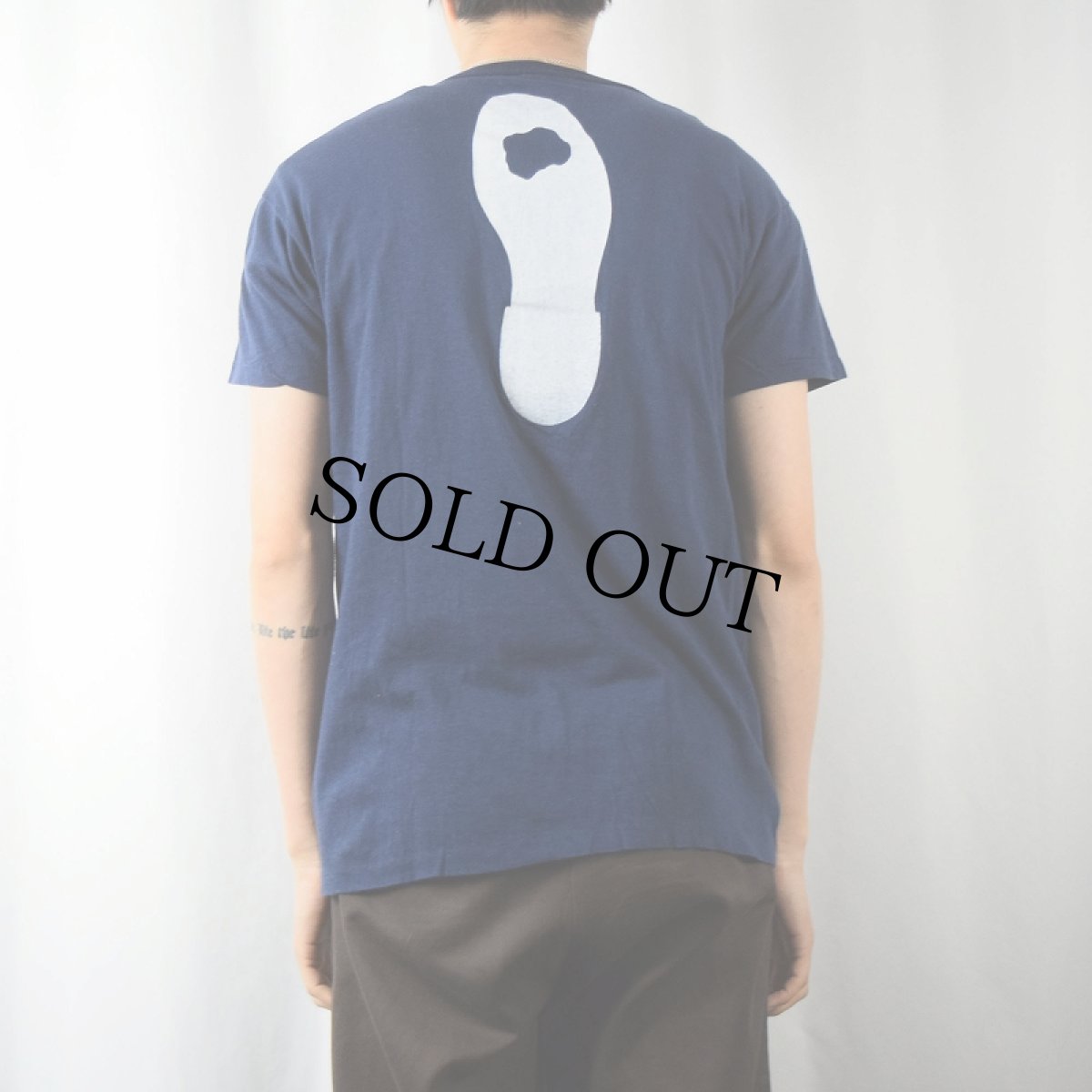 画像3: 50〜60's Empire "STEVENSON HALL" プリントTシャツ NAVY L (3)