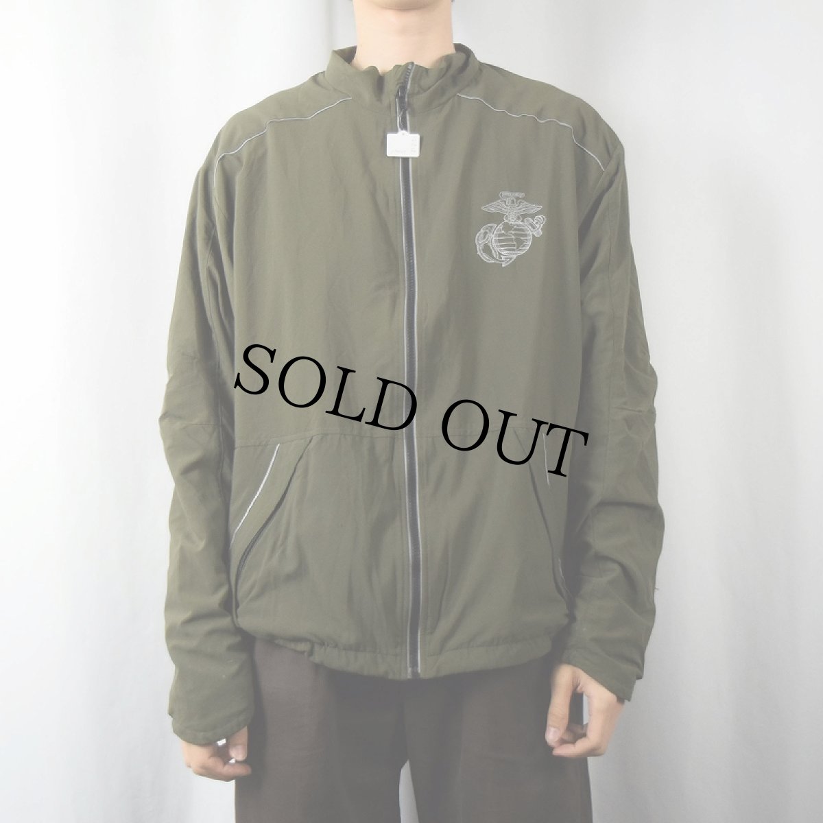 画像3: 2000's NEW BALANCE "USMC" USA製 ランニングジャケット XLARGE-REGULAR (3)