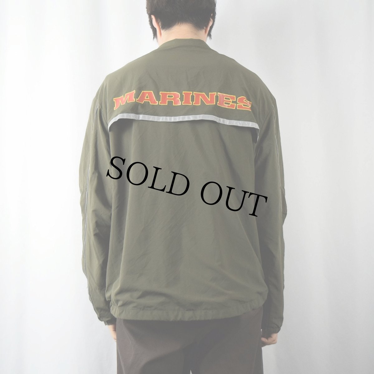 画像4: 2000's NEW BALANCE "USMC" USA製 ランニングジャケット XLARGE-REGULAR (4)