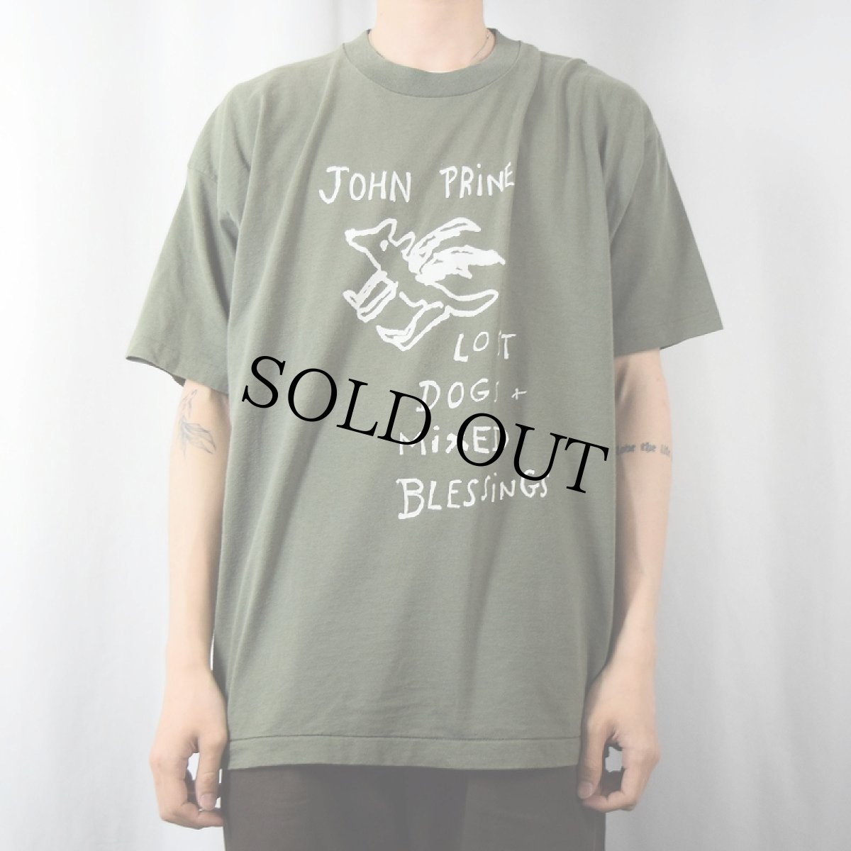 画像3: 90's John Prine USA製 "JOHN PRINE ON TOUR" シンガーソングライター ツアーTシャツ XXL (3)