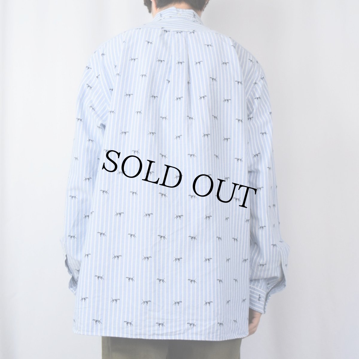 画像3: POLO Ralph Lauren "CLASSIC FIT" 犬柄 ボタンダウンシャツ XXL (3)