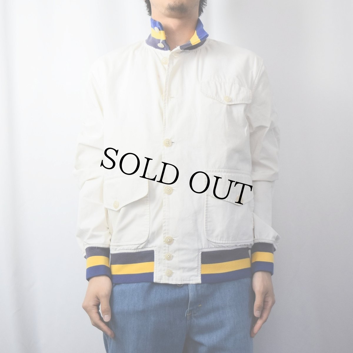 画像2: 80〜90's POLO Ralph Lauren "Valstar Jacket Type" コットンスポーツジャケット M (2)