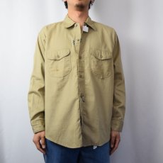 画像2: 60's Lee USA製 マチ付き コットンワークシャツ SIZE16-16 1/2 (2)